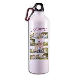 Cantimplora blanca personalizable